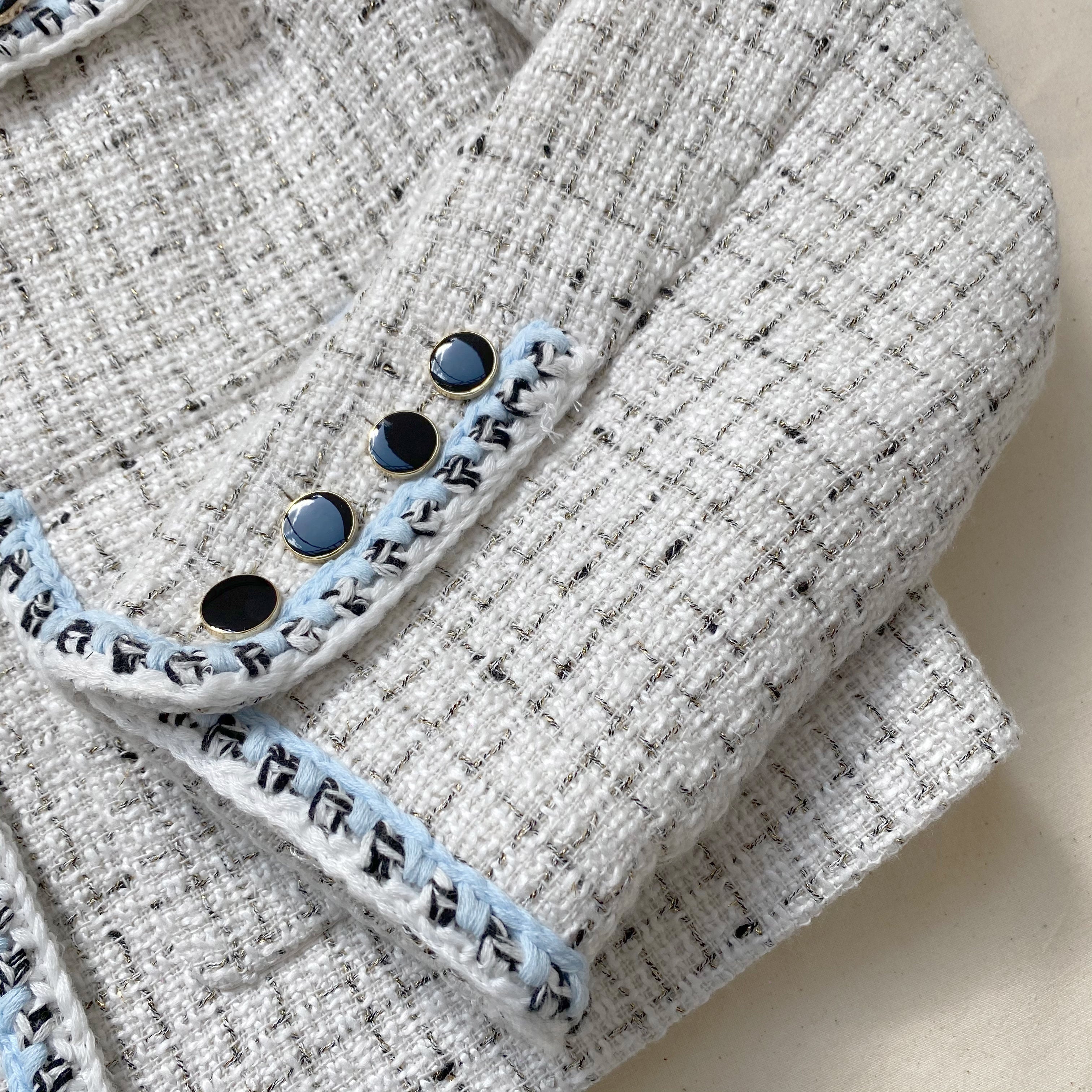 Ivory Bouclé Tailored Jacket - 4
