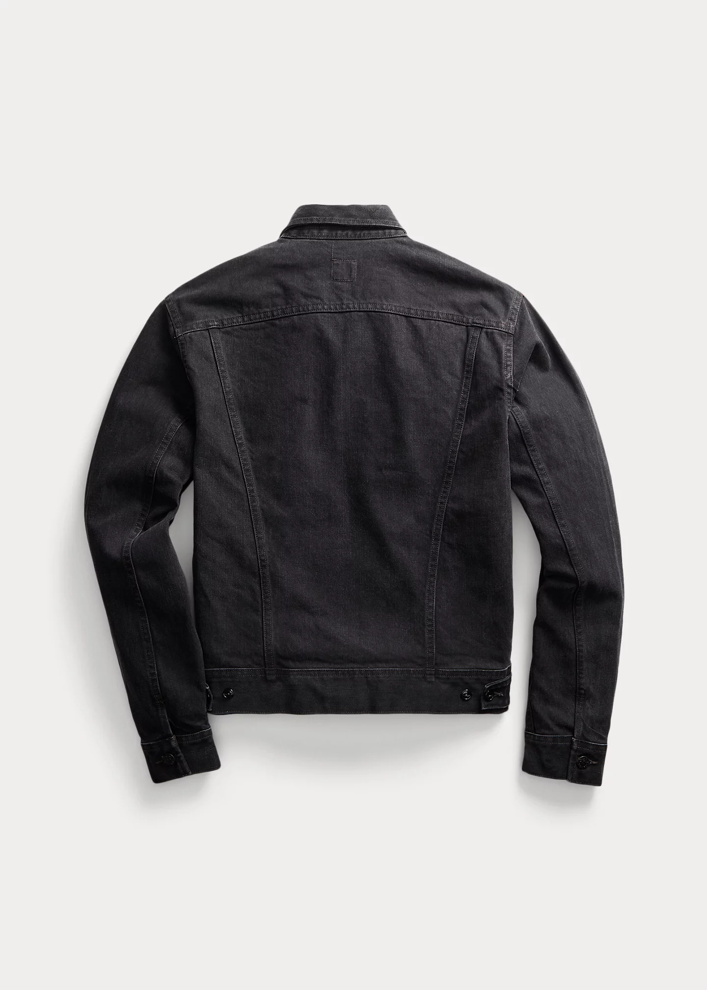 Worn-In Black Denim Trucker Jacket - 2