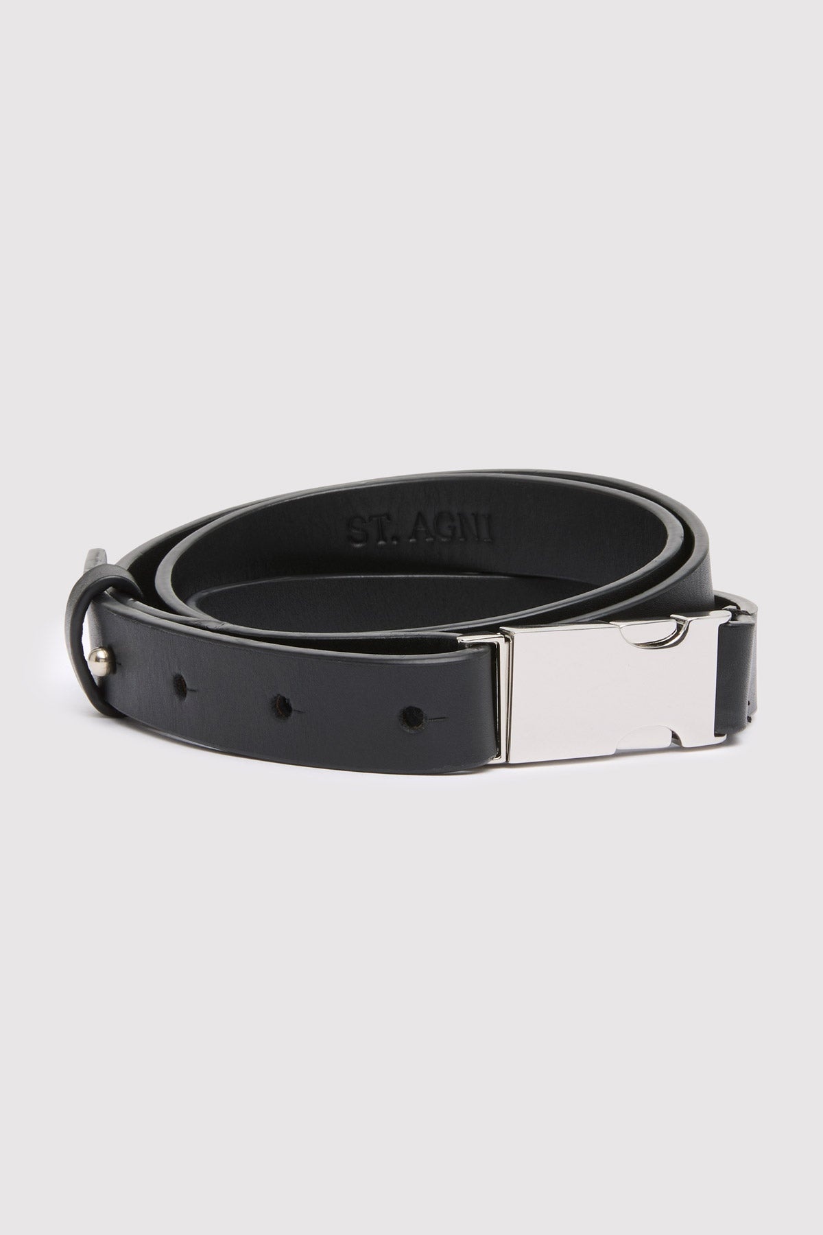 Buckle Detail Belt - Black - 4