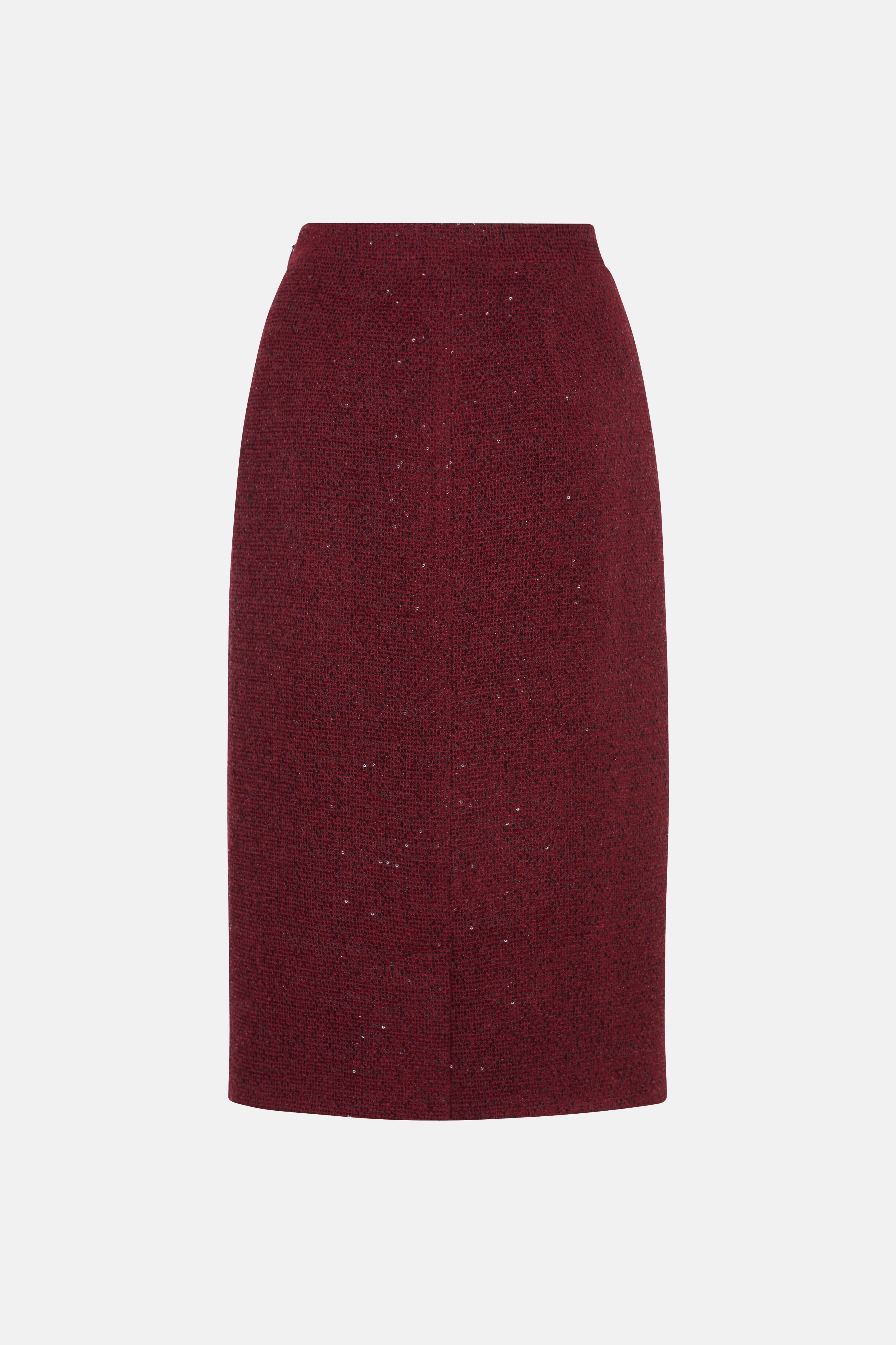 SEQUIN TWEED SKIRT - 2