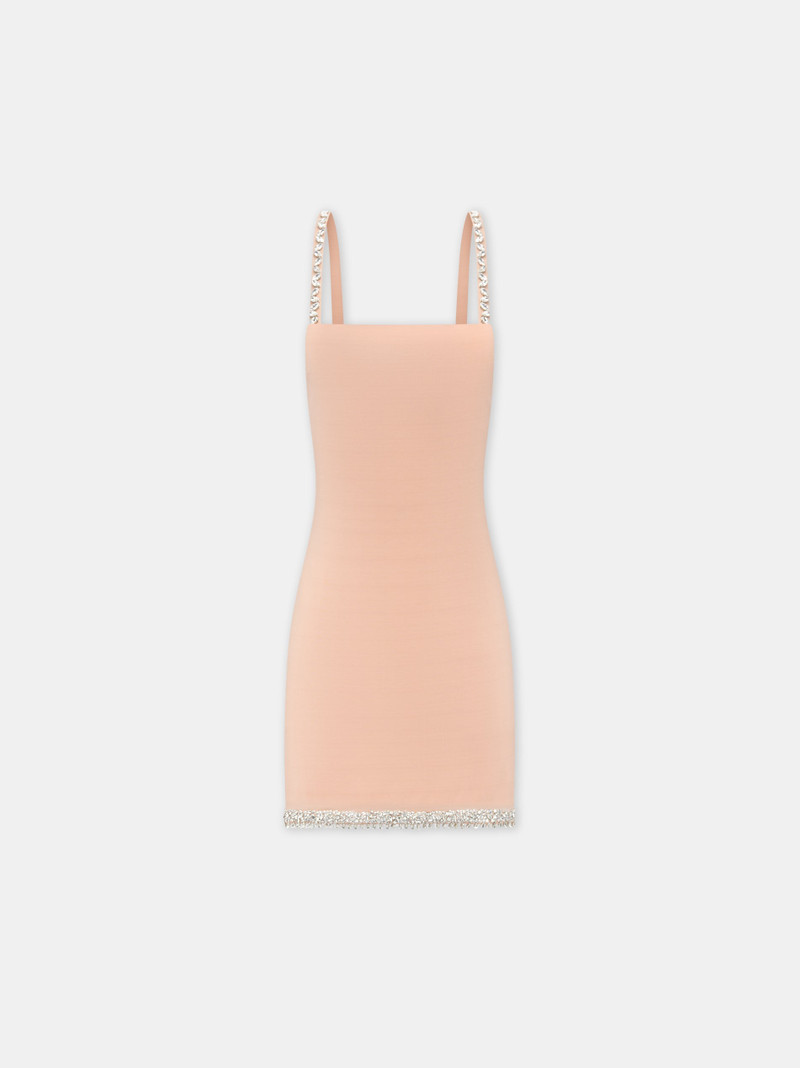 WOMEN'S CRYSTAL STRAPS MINI DRESS - 1