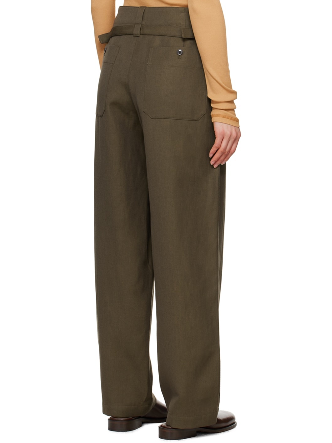 Brown Maxi Trousers - 3