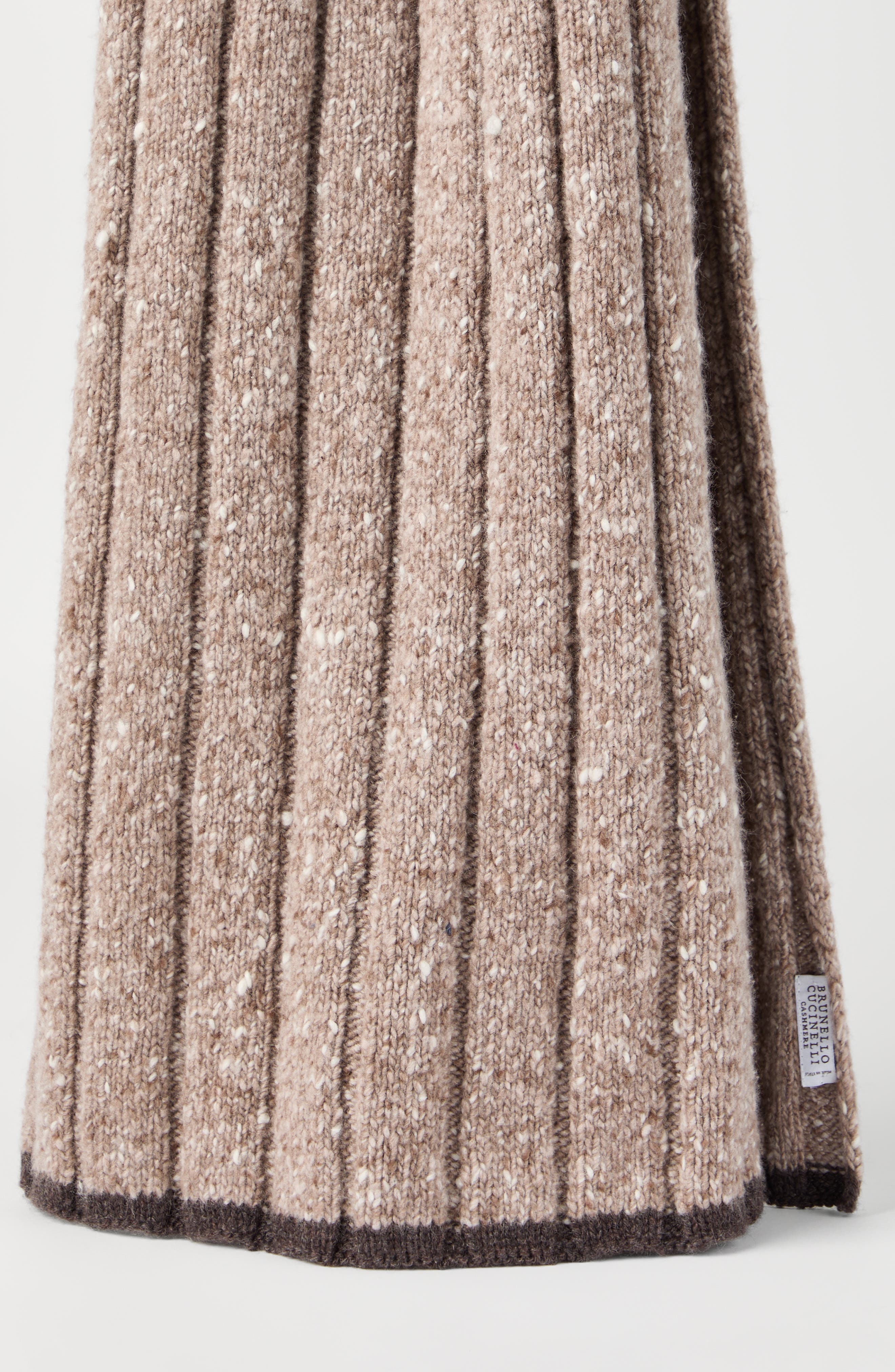 Brunello Cucinelli Cashmere knit scarf in Hazelnut at Nordstrom - 2