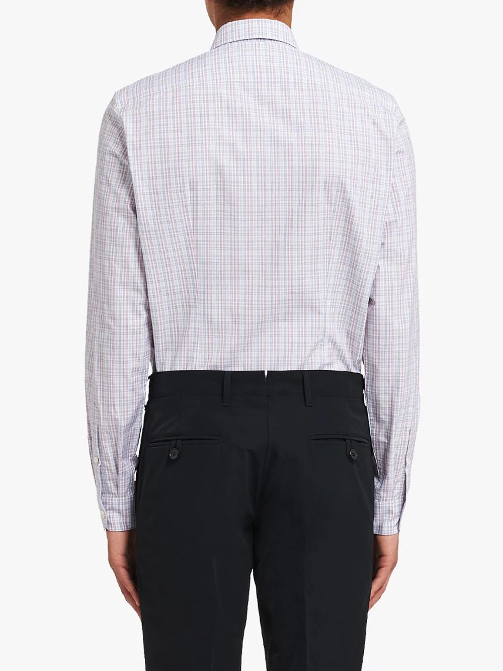 checked slim shirt - 4