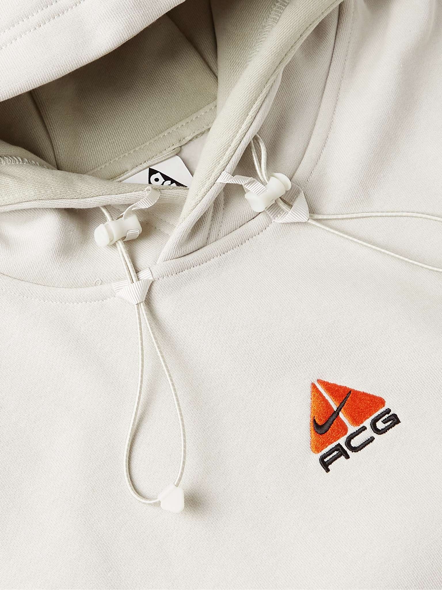 NRG ACG Logo-Embroidered Cotton-Blend Jersey Hoodie - 5