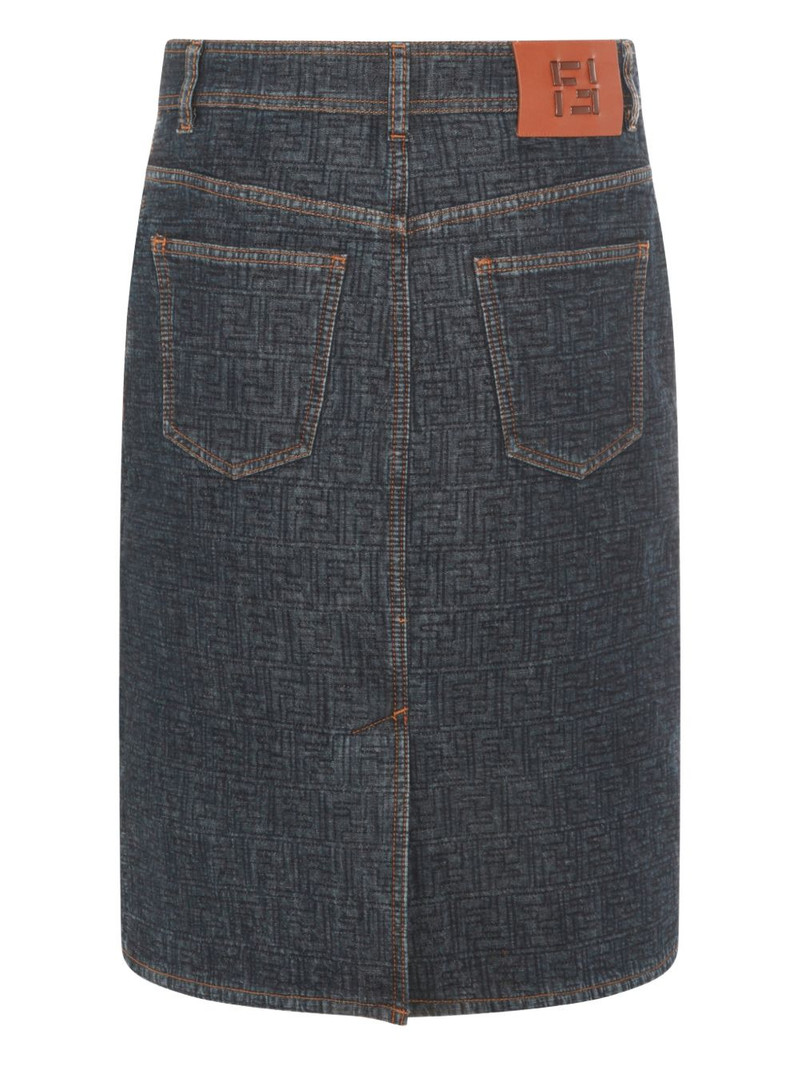 FENDI five-pocket denim skirt outlook