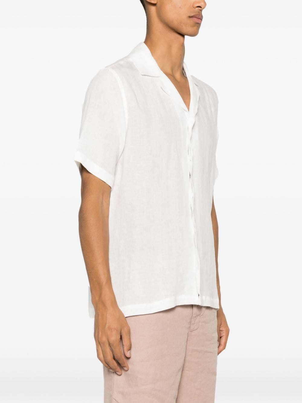 Maitan short-sleeved linen shirt - 3