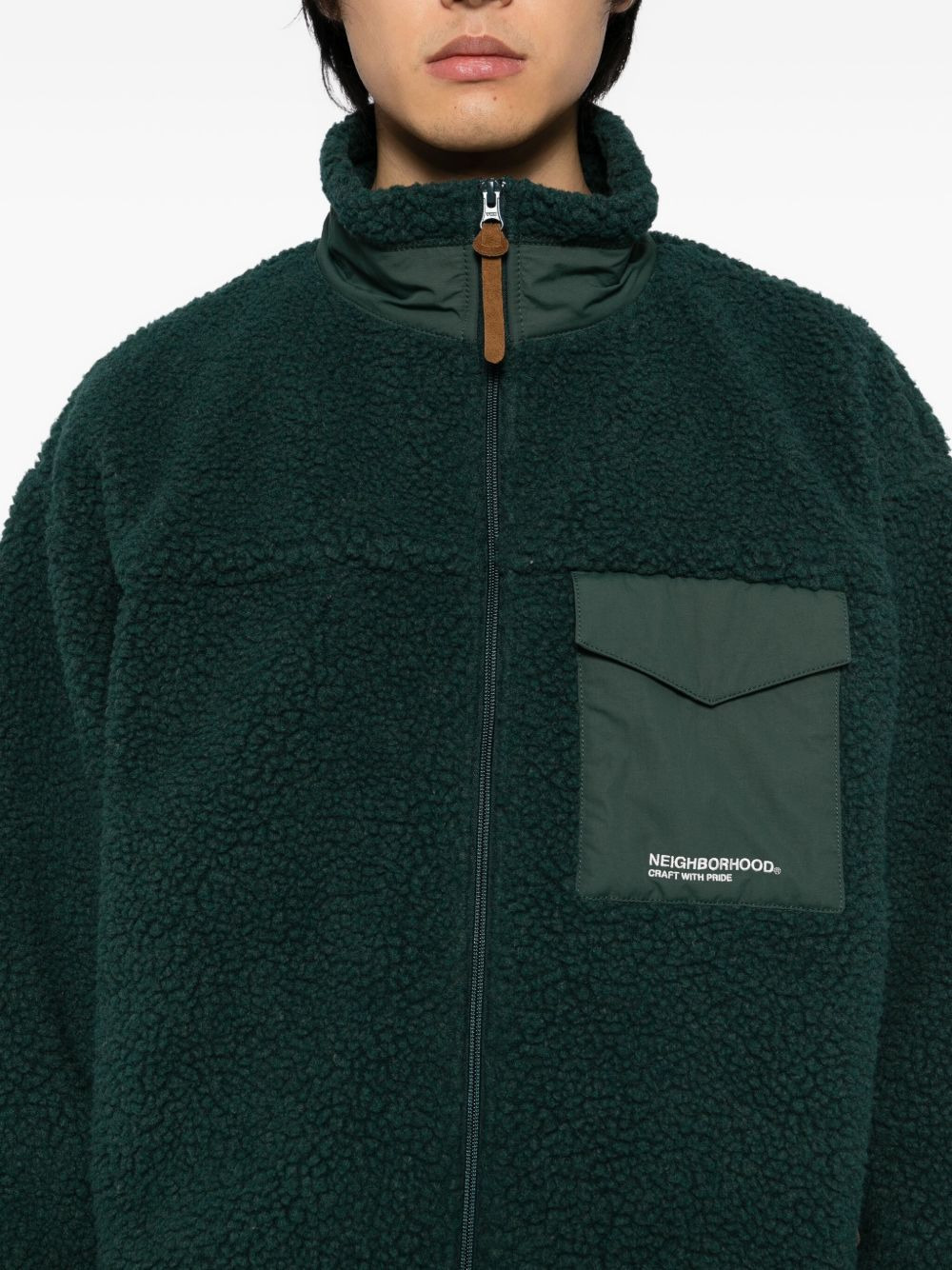 logo-embroidered jacket - 5