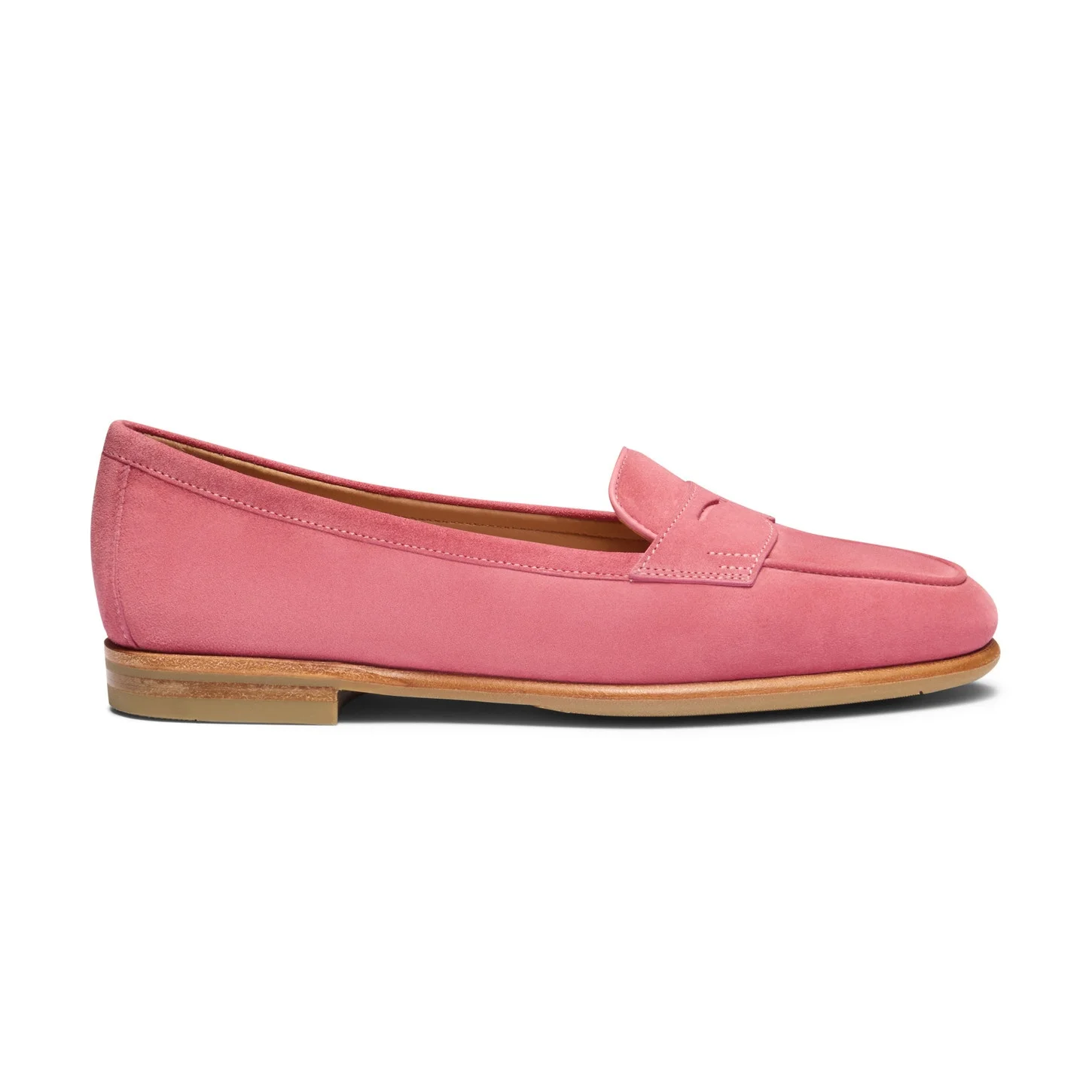 Women's pink suede Carla loafer - 1