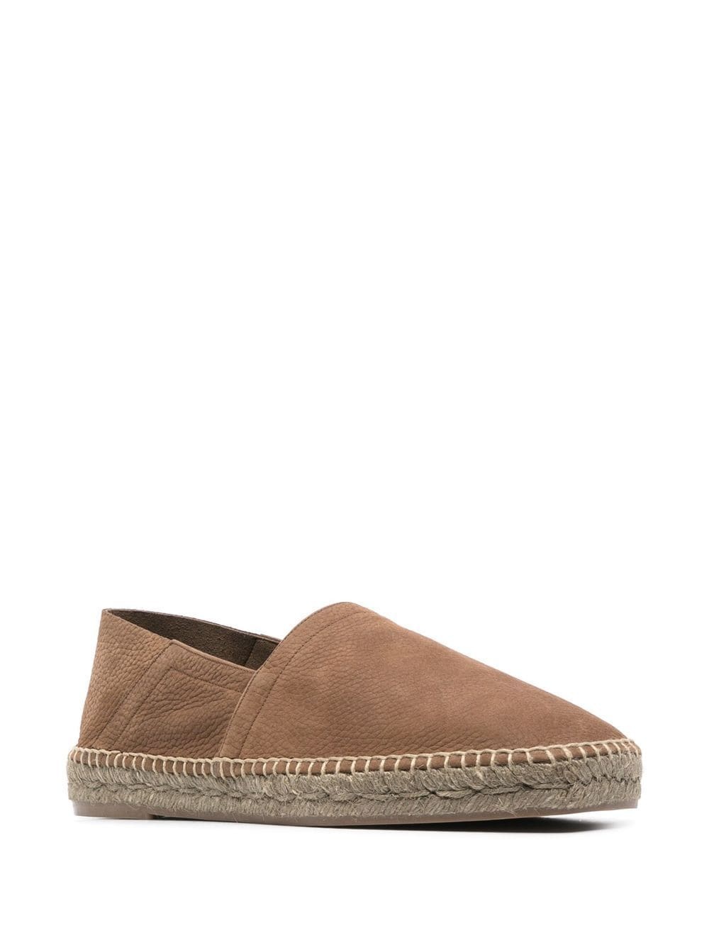 grained leather espadrilles - 2