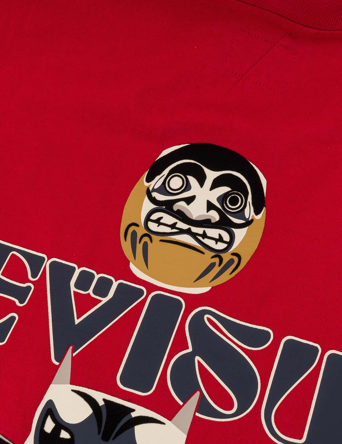Daruma and Totem Print Relax Fit T-shirt - 6