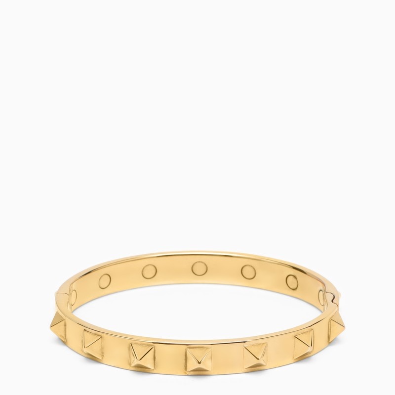 Valentino Garavani Gold-Plated Bangle Rockstud Metal Bracelet Women - 3