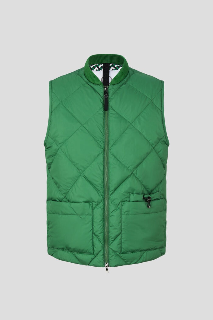 Rocco Down waistcoat in Green - 1