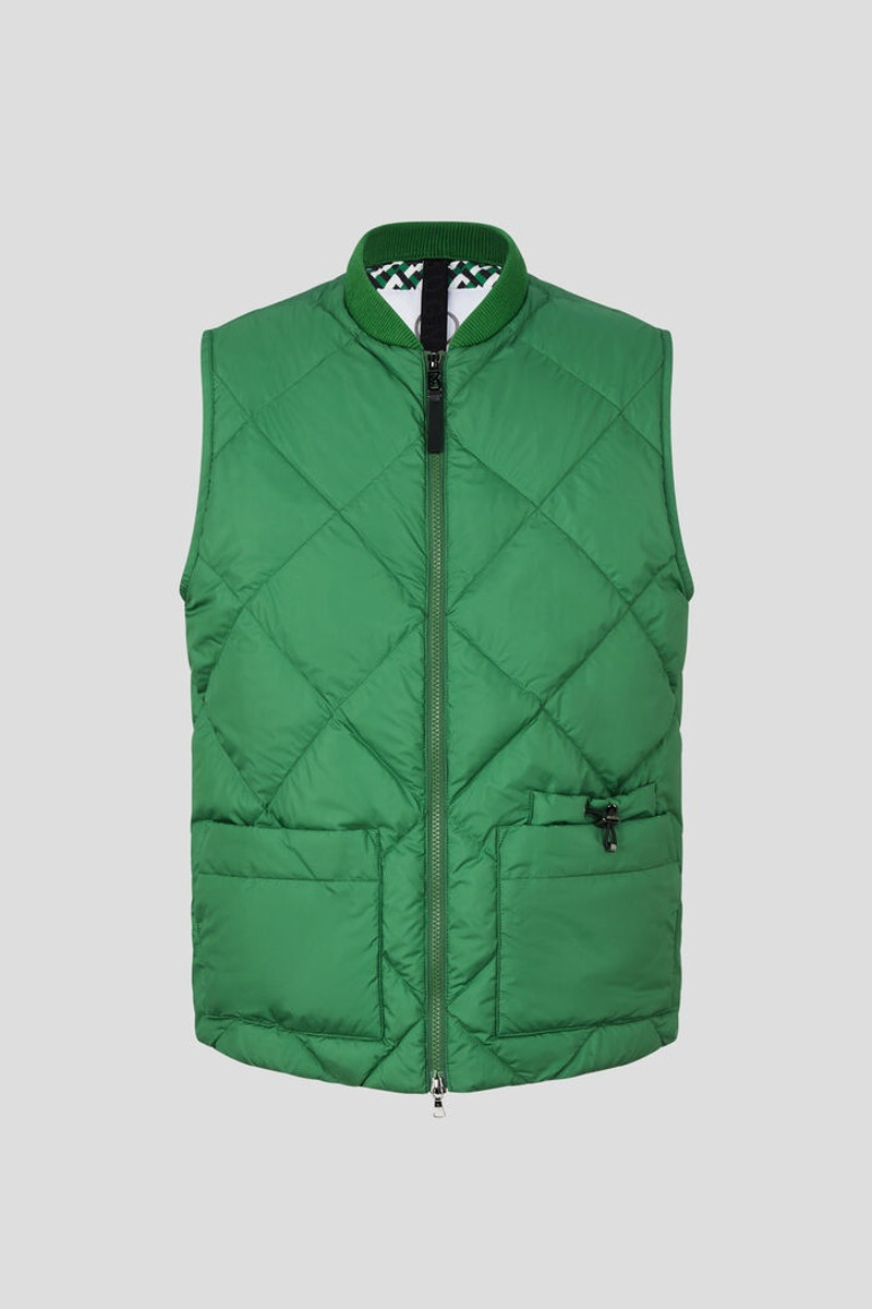Rocco Down waistcoat in Green 1