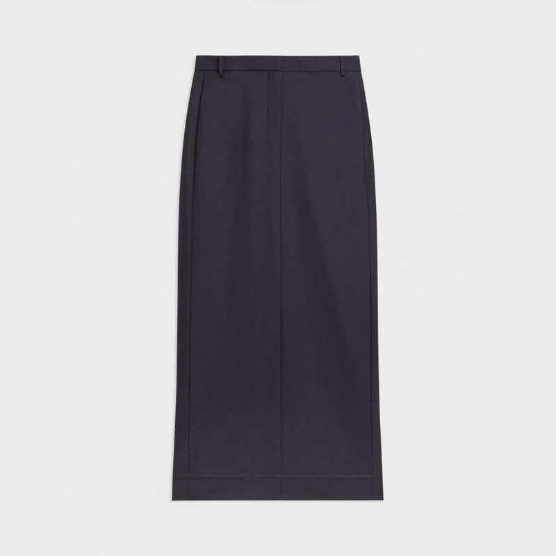 Maxi Trouser Skirt in Stretch Flannel - 1