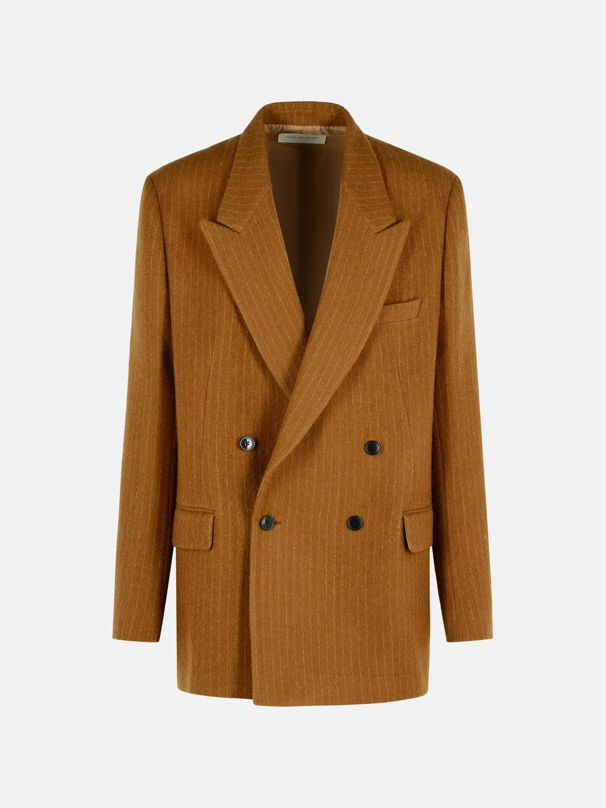 'BISHOP' BROWN WOOL JACKET - 1