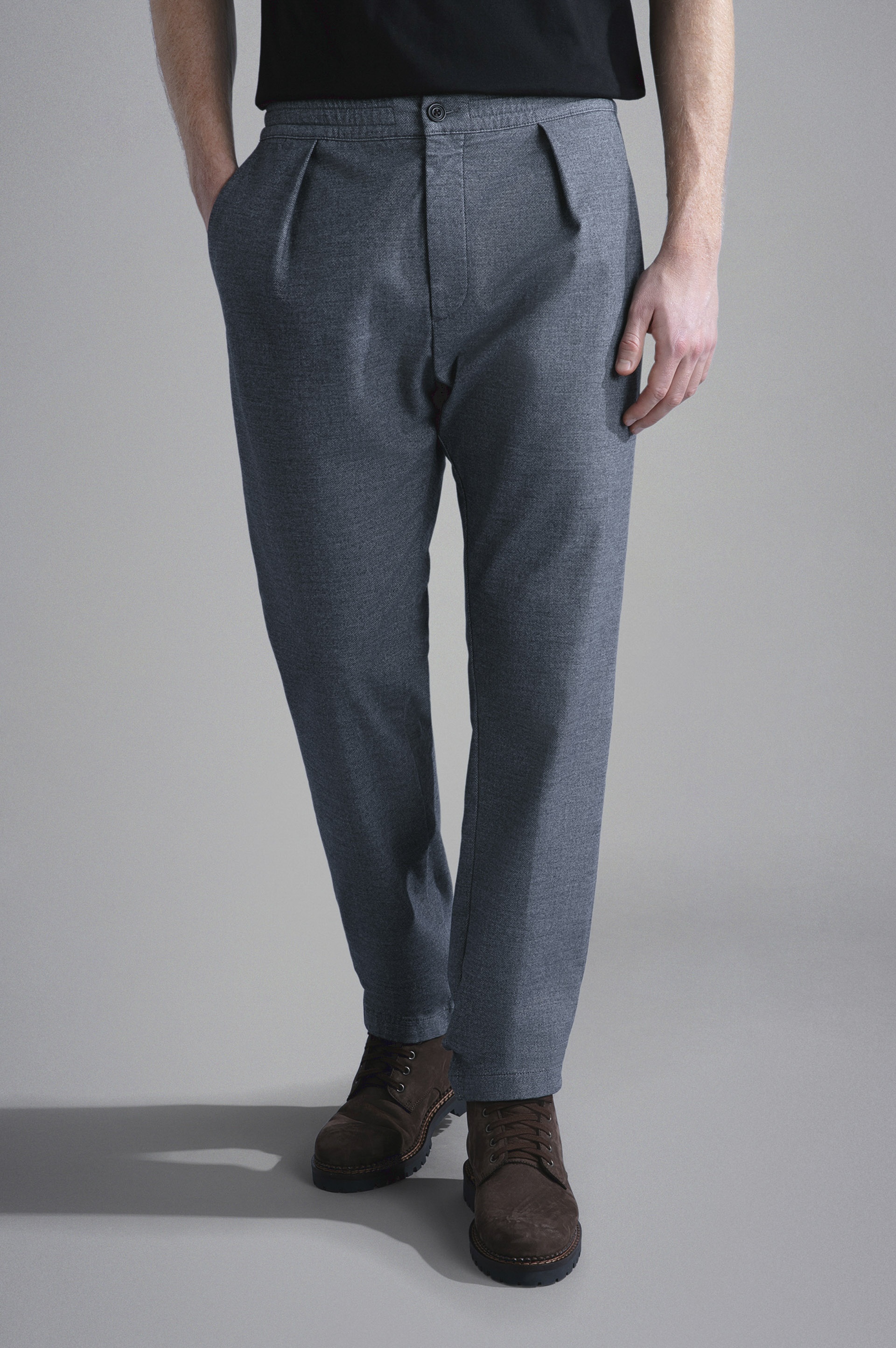 STRETCH MOLESKIN CHINO TROUSERS - 6