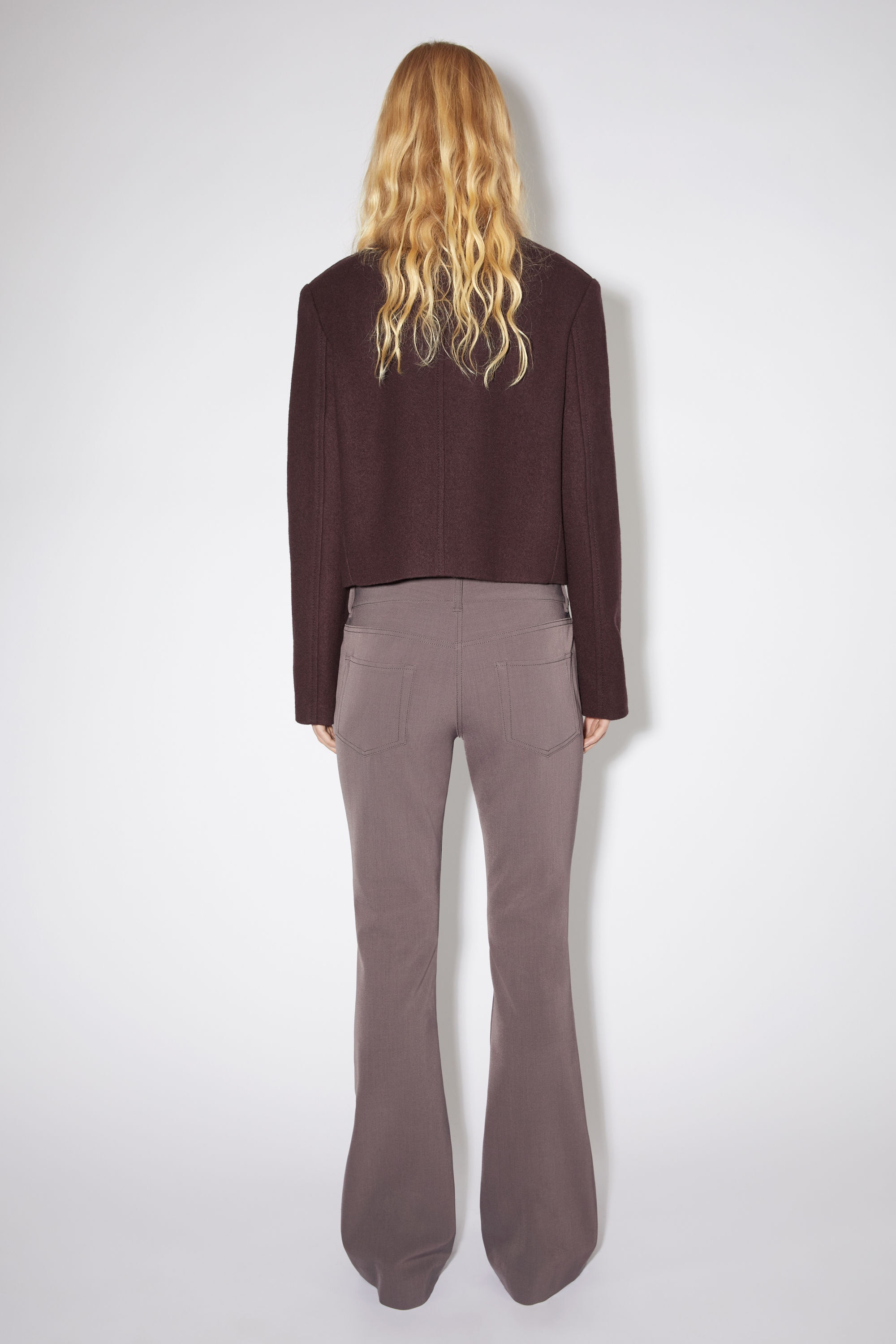 Wool blend trousers - Dove purple - 3
