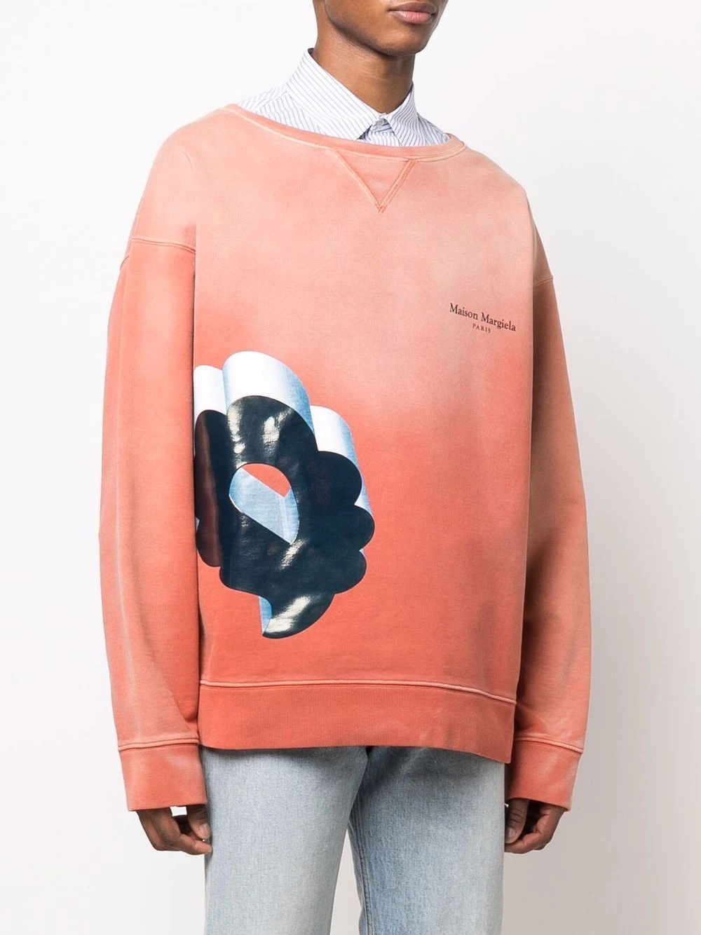 gradient graphic-print sweatshirt - 3