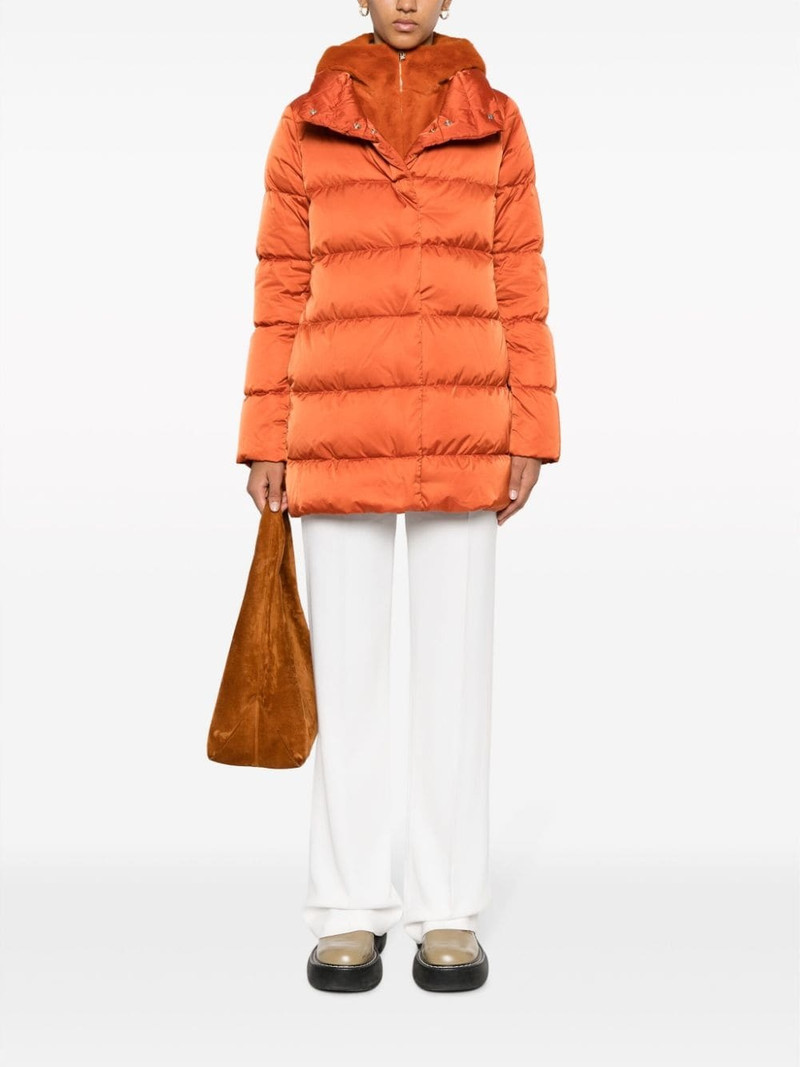 Herno detachable-hood padded coat outlook