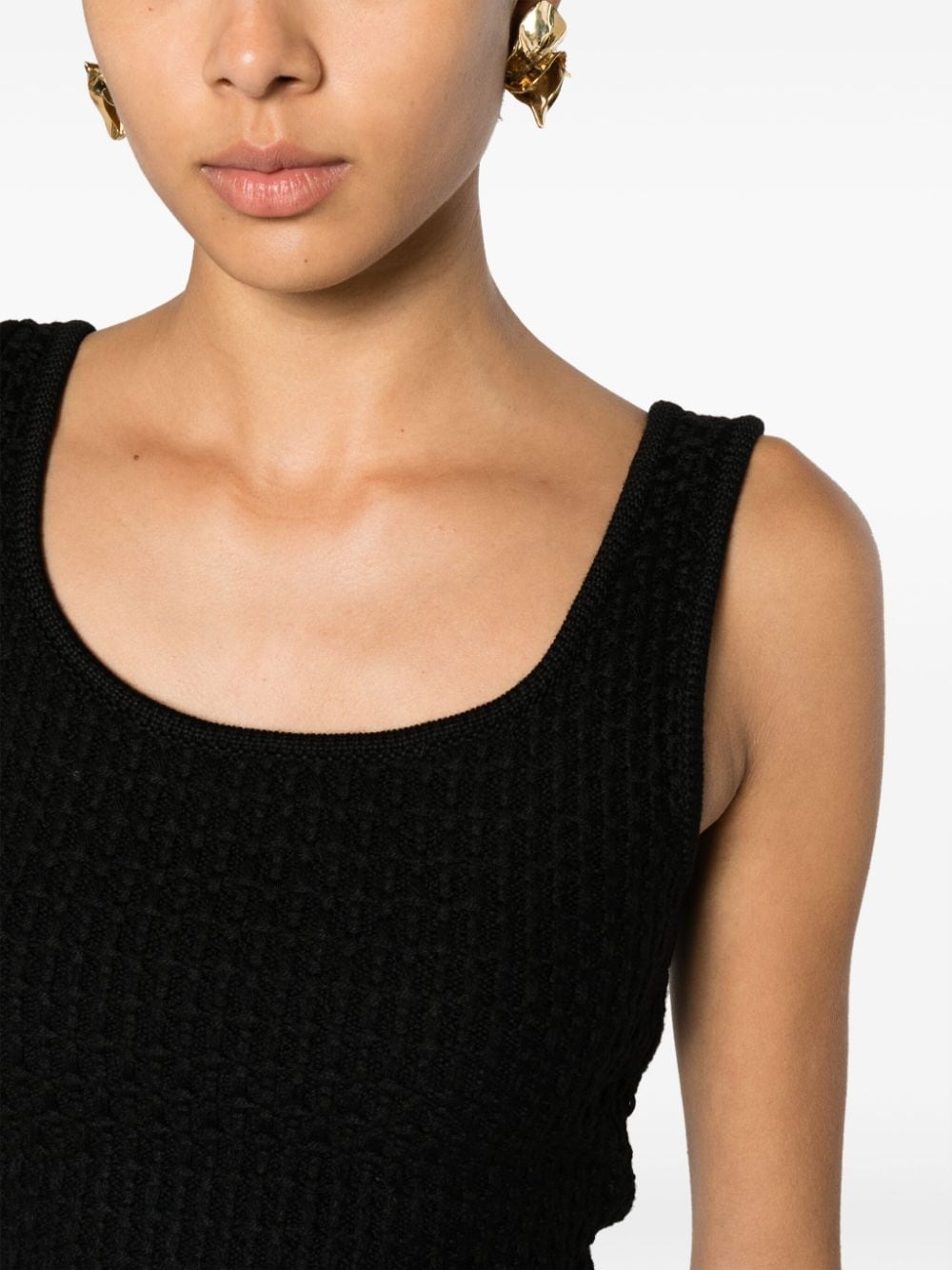 round-neck virgin wool top - 5