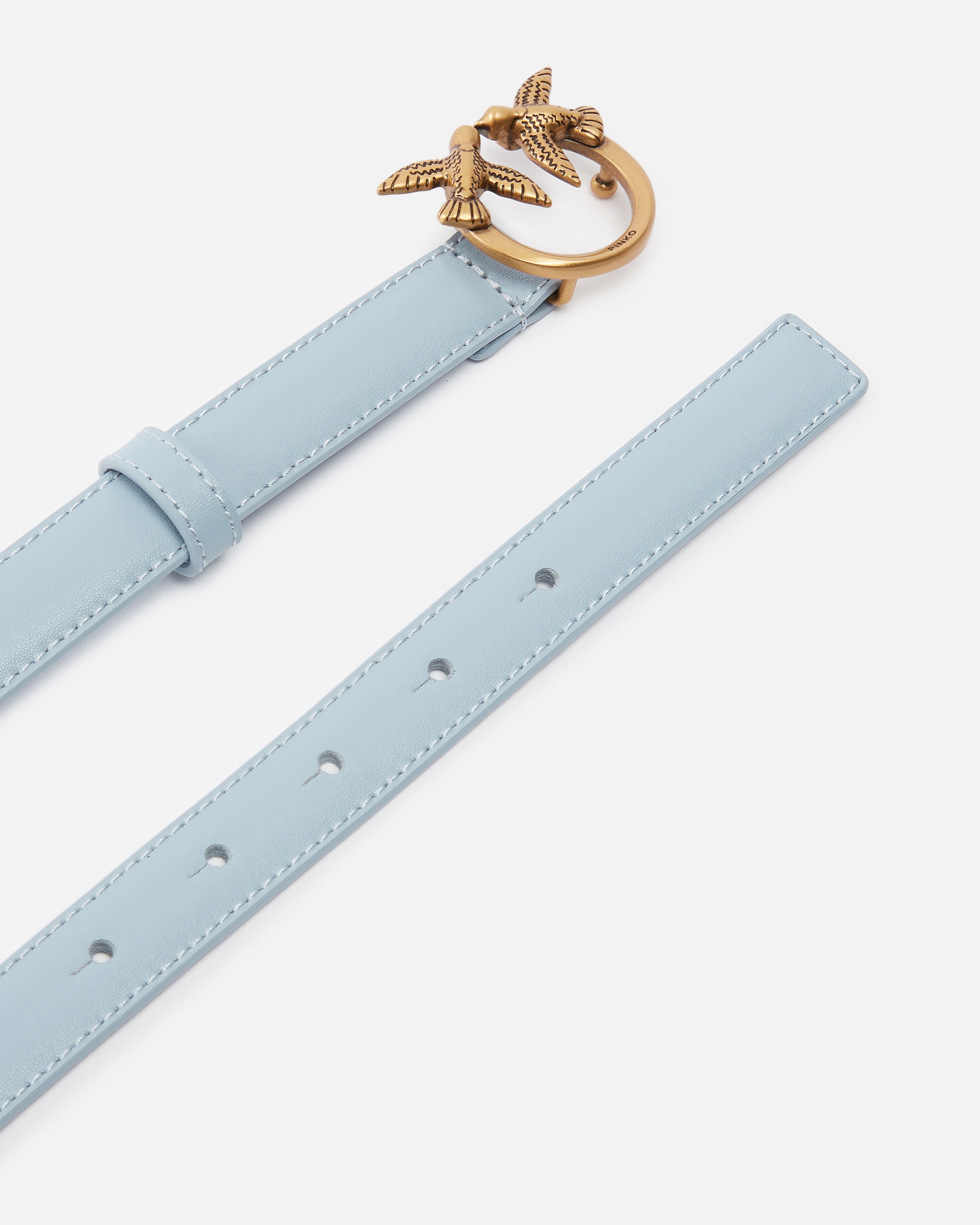 LOVE BIRDS THIN LEATHER BELT 2CM - 3