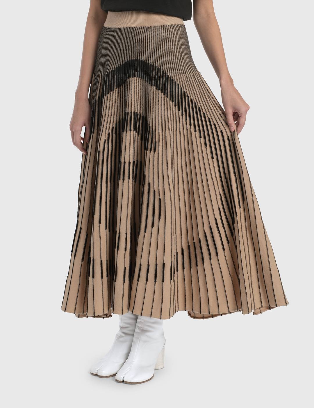 Logo Pleated Skirt - 4