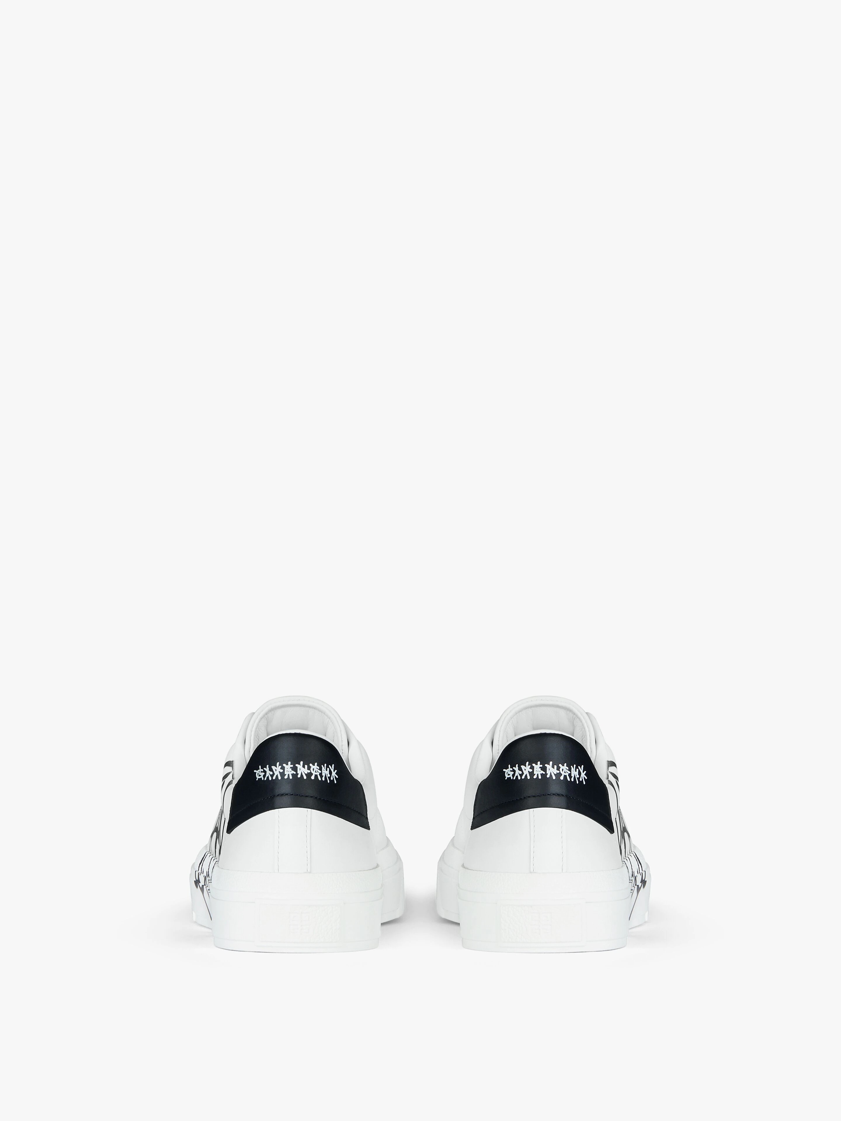 SNEAKERS CITY SPORT IN LEATHER WITH TAG EFFECT DOG PRINT - 7