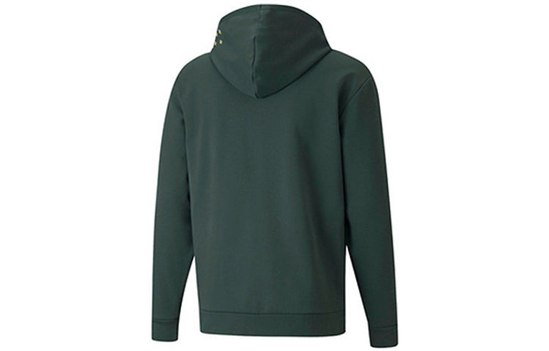 PUMA PUMA 겨울 로고 스포츠 양털에 의하여 일렬로 세워진 재킷 녹색 846528-80 outlook