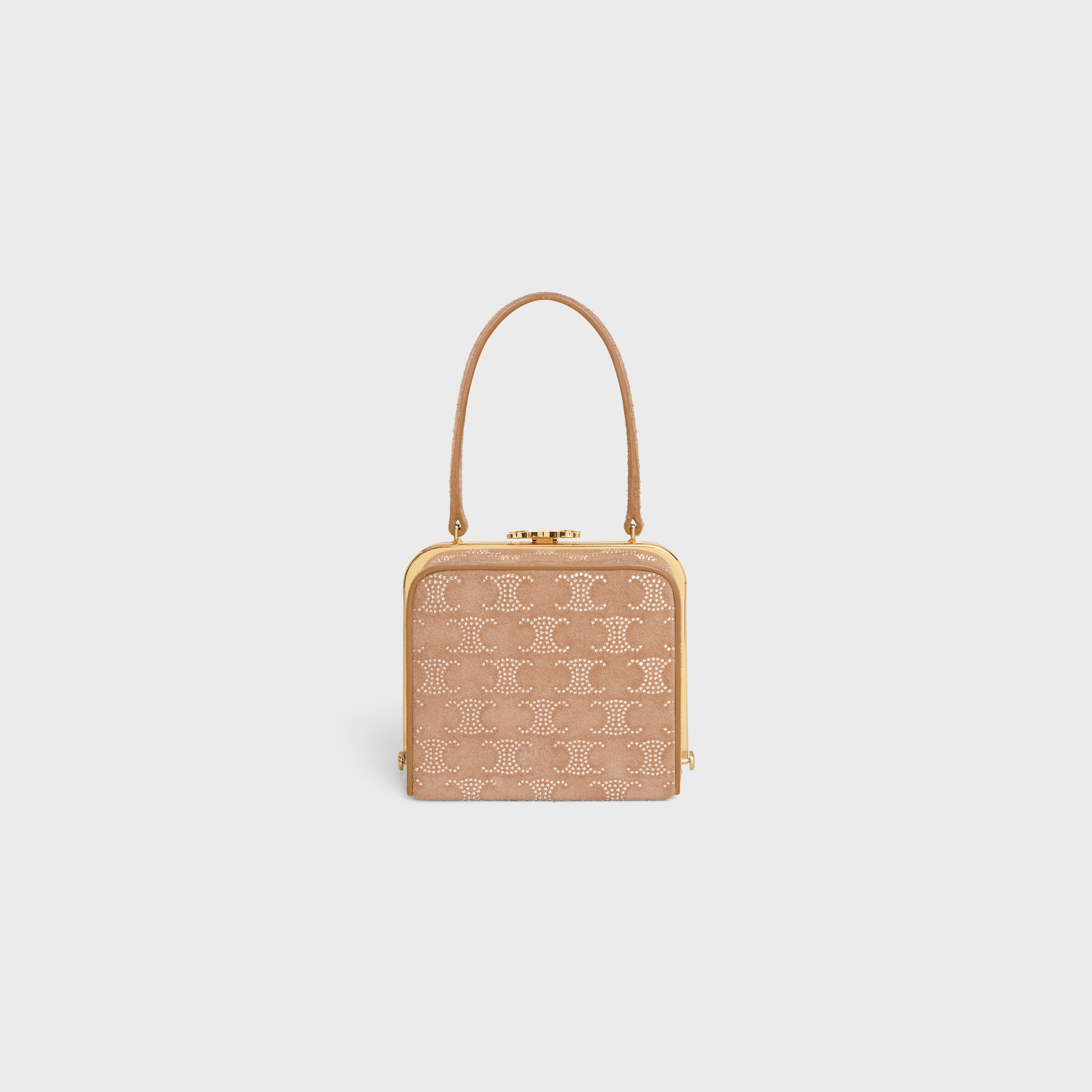 CELINE LANA MINAUDIERE in SUEDE CALFSKIN WITH TRIOMPHE STRASS - 1