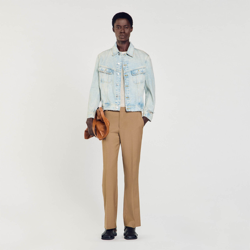 Sandro FADED DENIM JACKET outlook