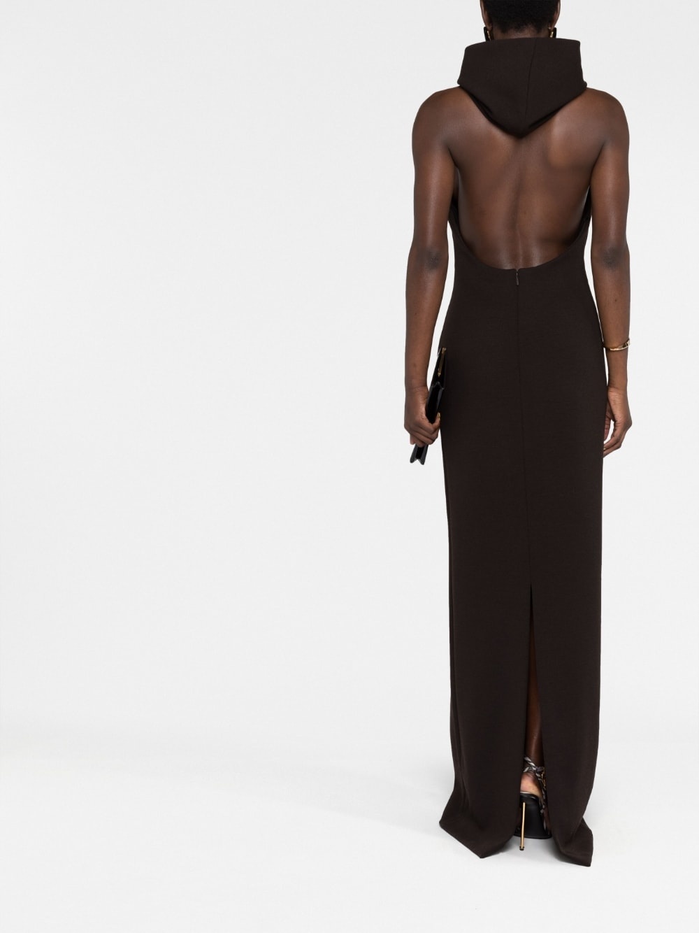 hooded maxi dress - 4