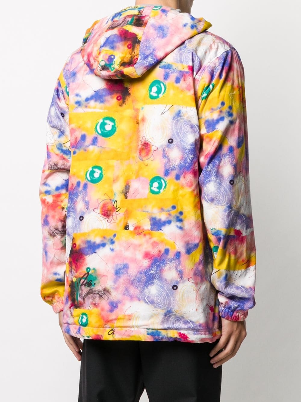 tie-dye drawstring hoodie - 4