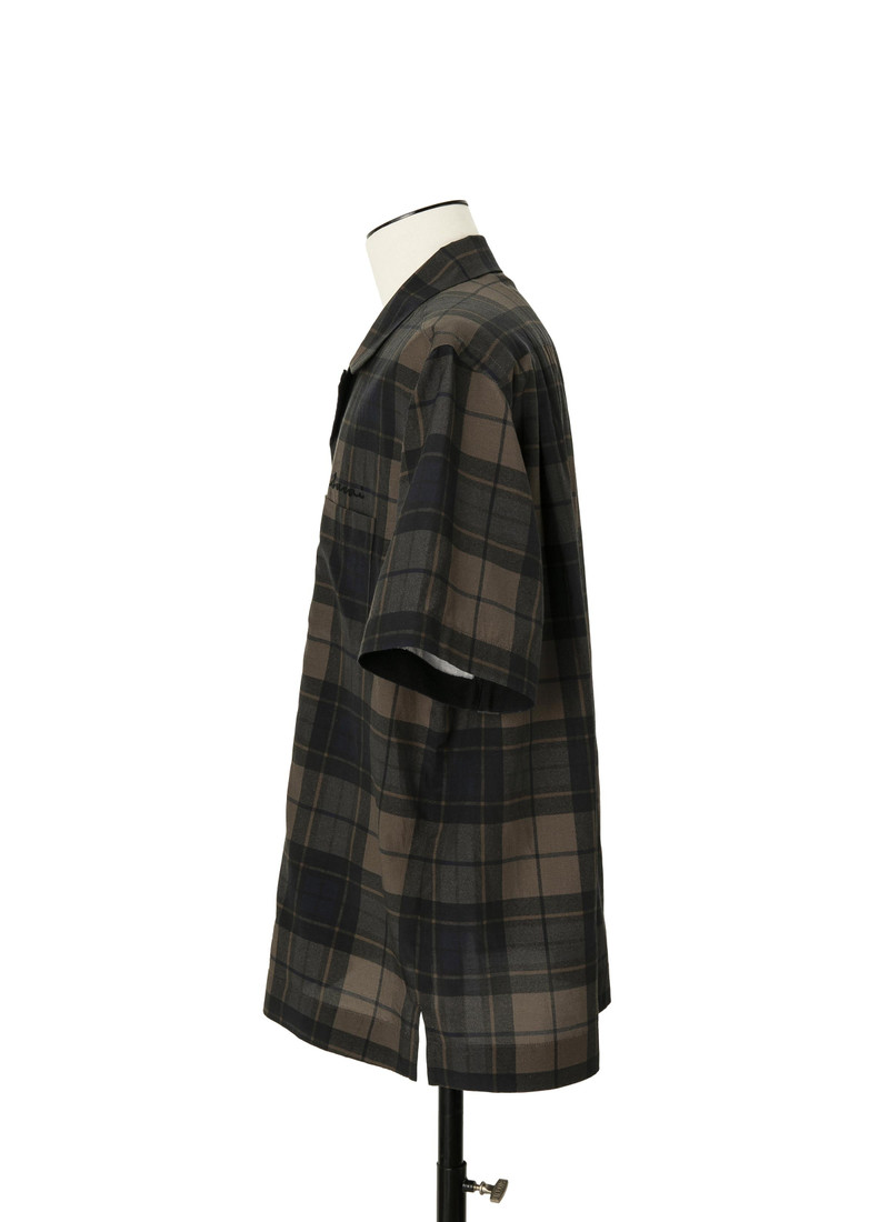 sacai Plaid Print Shirt outlook