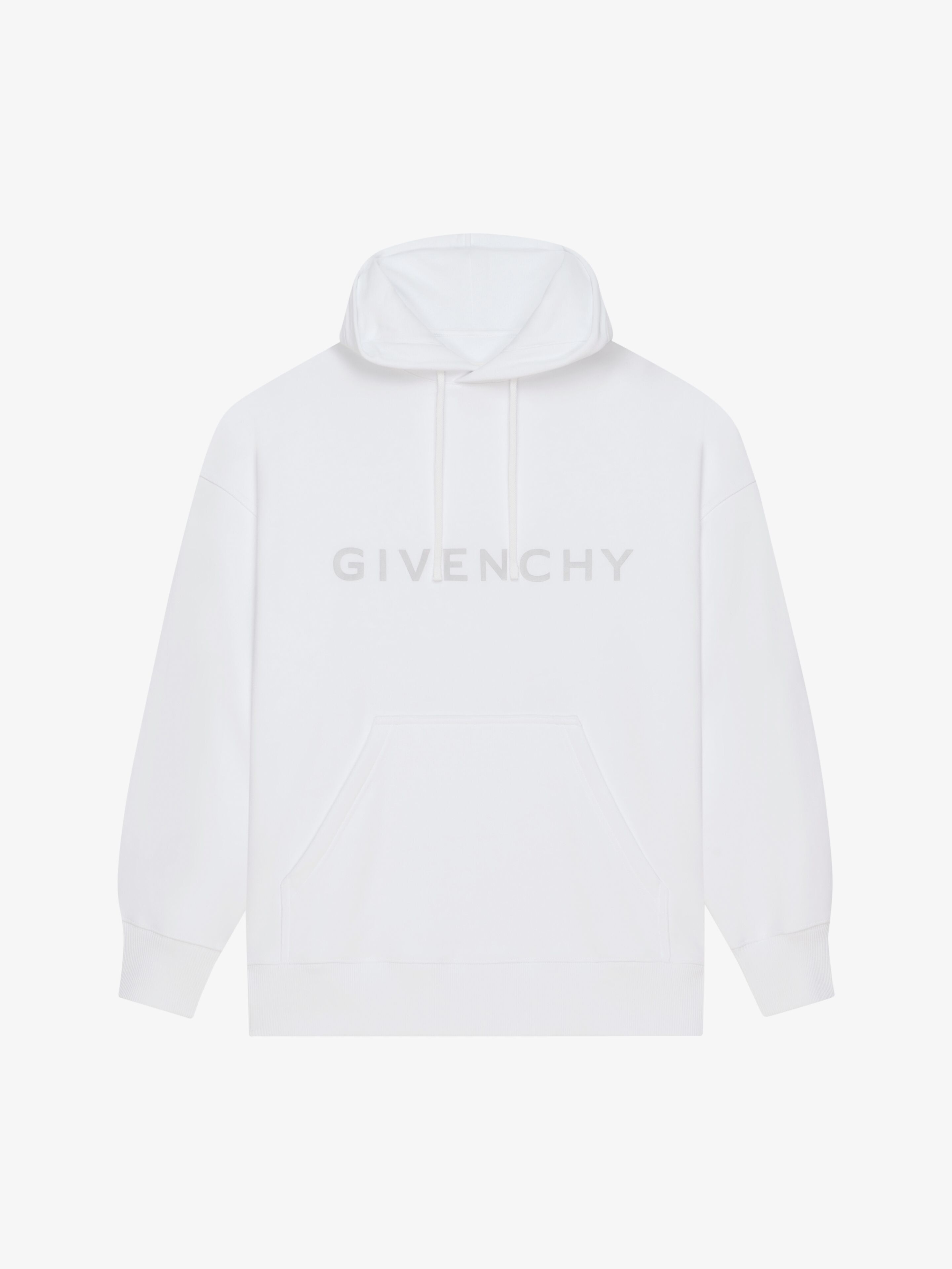 REFLECTIVE GIVENCHY SLIM FIT HOODIE IN COTTON - 1