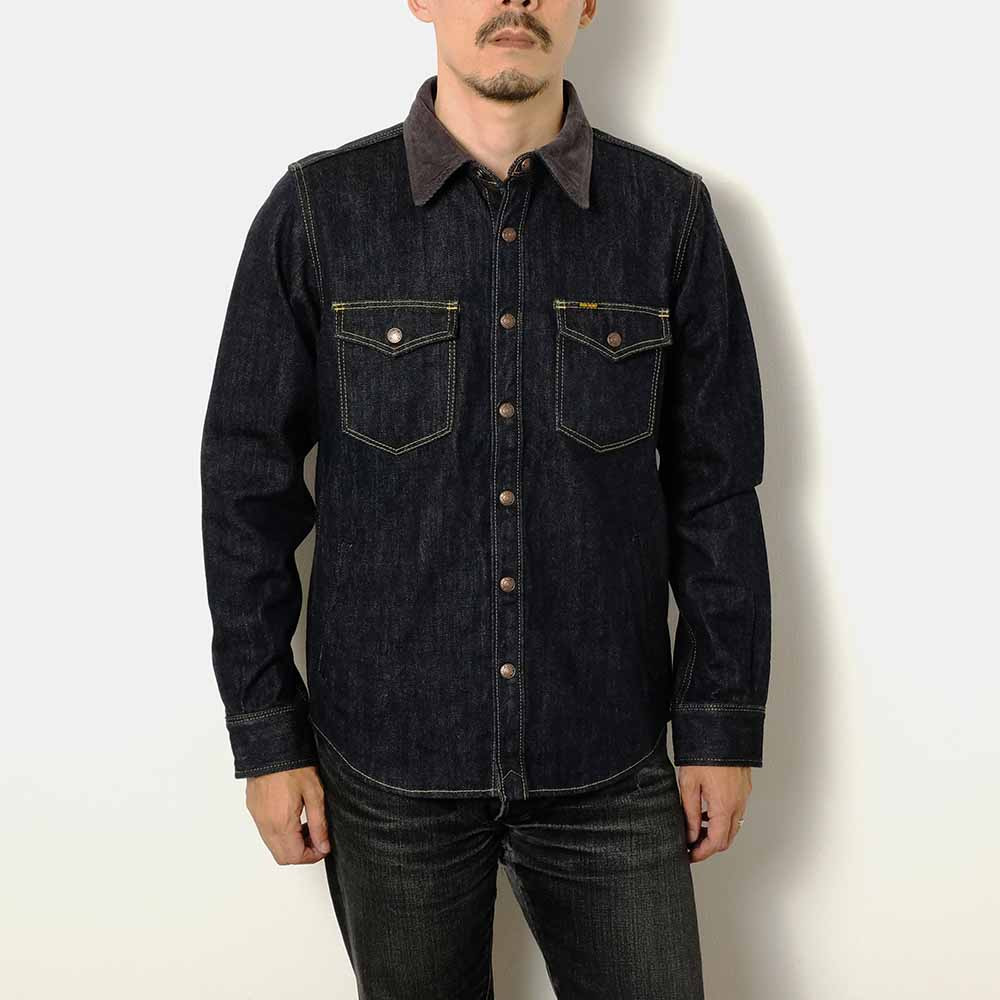 16oz Selvage C.P.O.Shirt / Indigo - IHSH-427 - 12