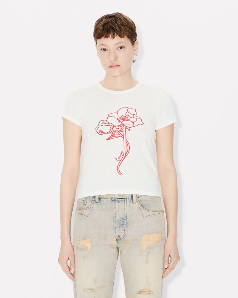 KENZO 'KENZO Archive Rose' outlined T-shirt in cotton outlook