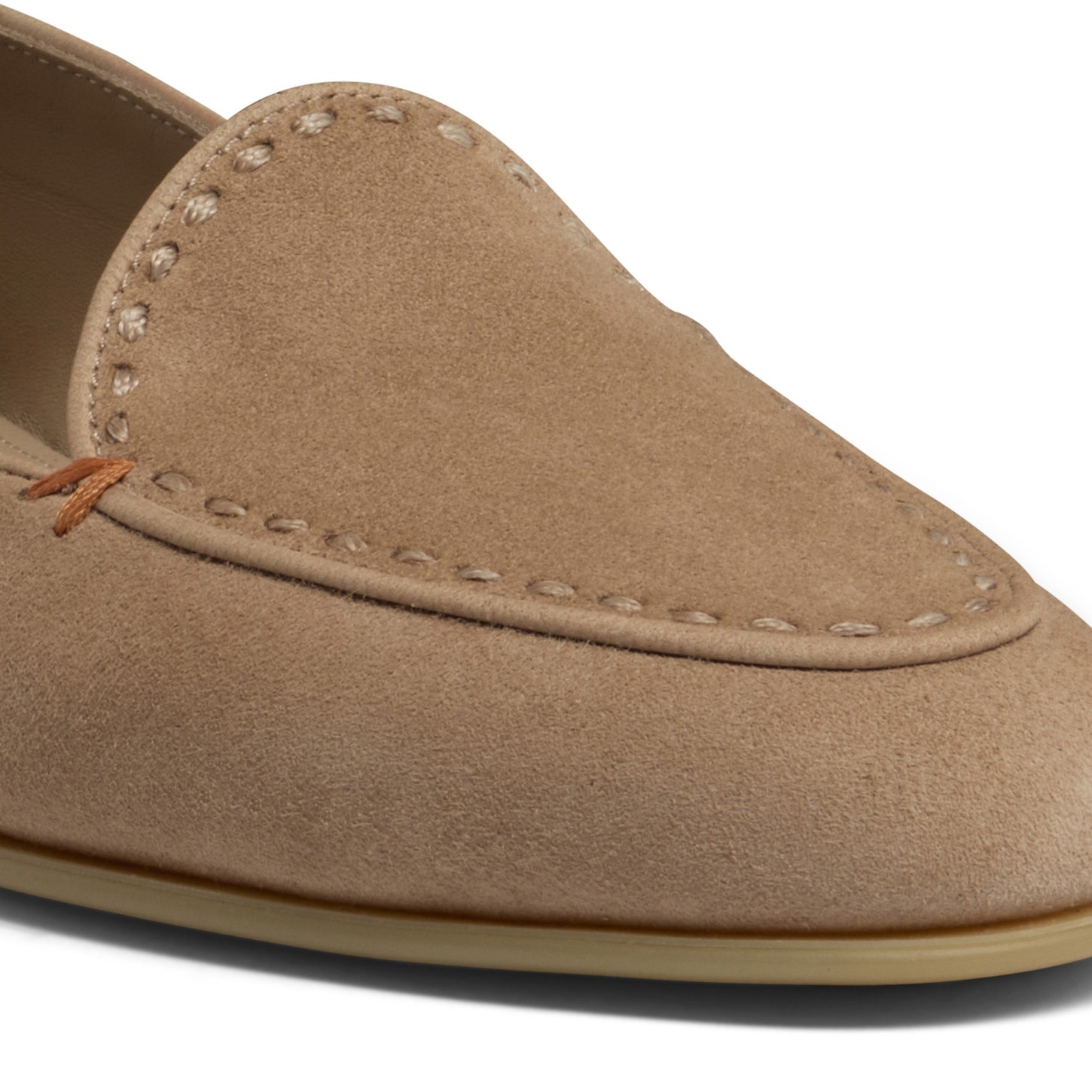 Women's pink suede loafer - 6