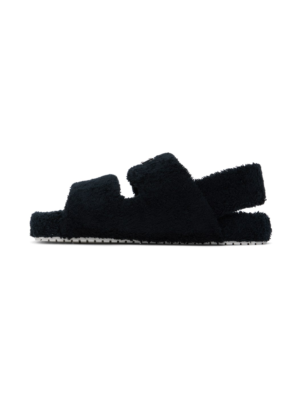 Black Logo Sandals - 3