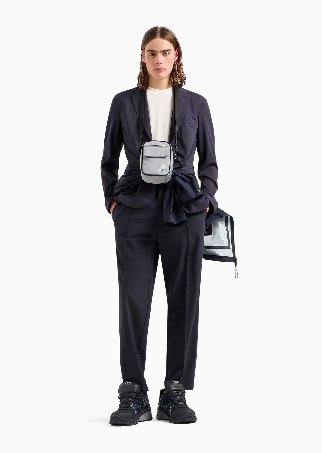 Travel Essentials viscose blend jersey blazer - 4