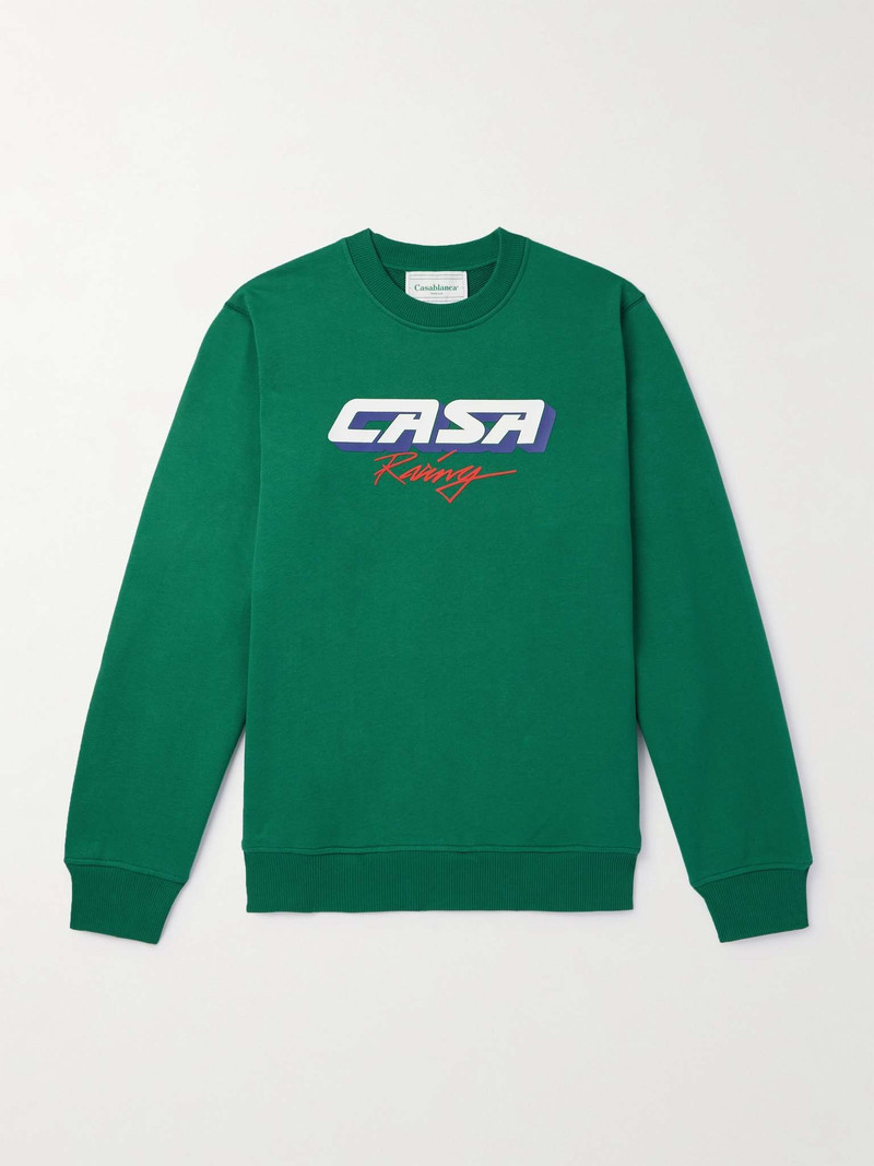 Logo-Print Organic Cotton-Jersey Sweatshirt - 1