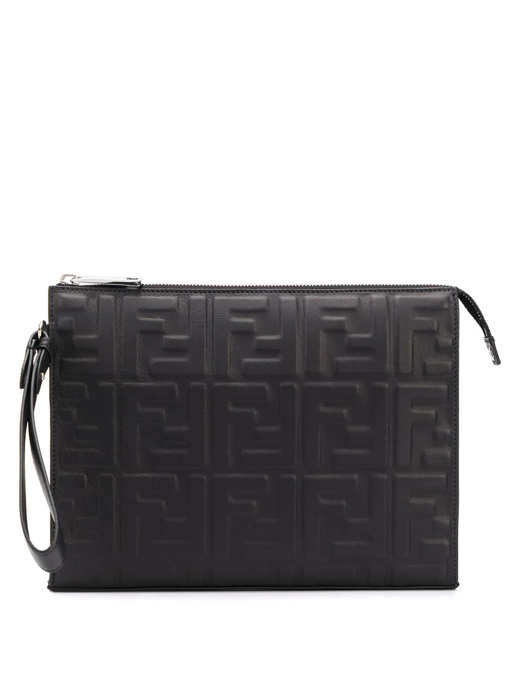 FF motif quilted clutch - 1