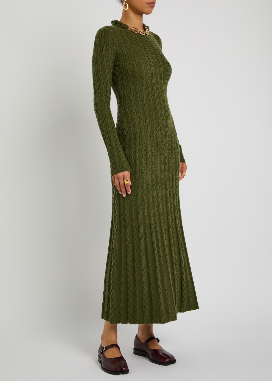 Rabanne Chain-embellished Cable-knit Midi Dress - 5