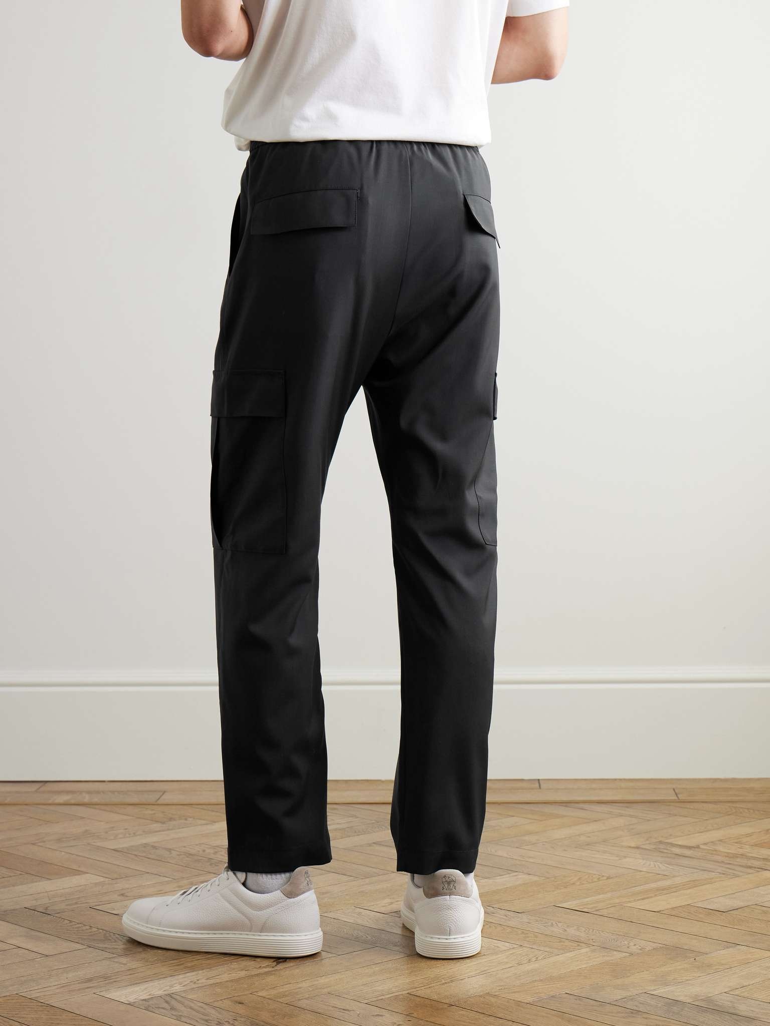 Tagio Straight-Leg Virgin Wool Cargo Trousers - 4