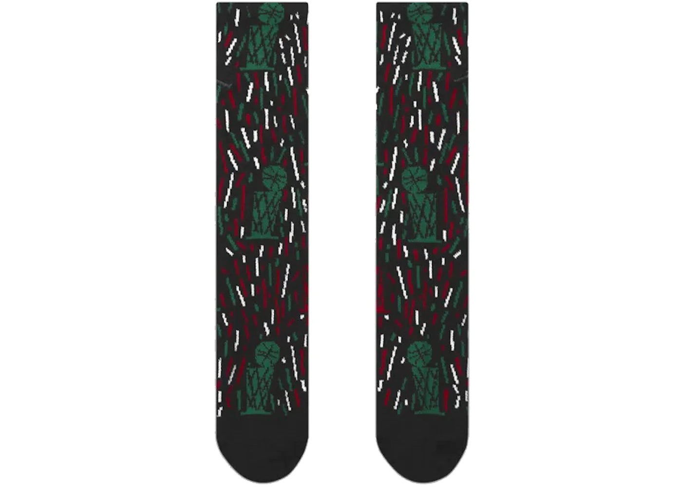 Air Jordan x Nina Chanel Abney Crew Socks 'Black Green Red' DH5483-010 - 2
