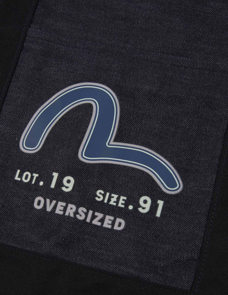 RETRO LOGO PRINT DENIM TOTE 4
