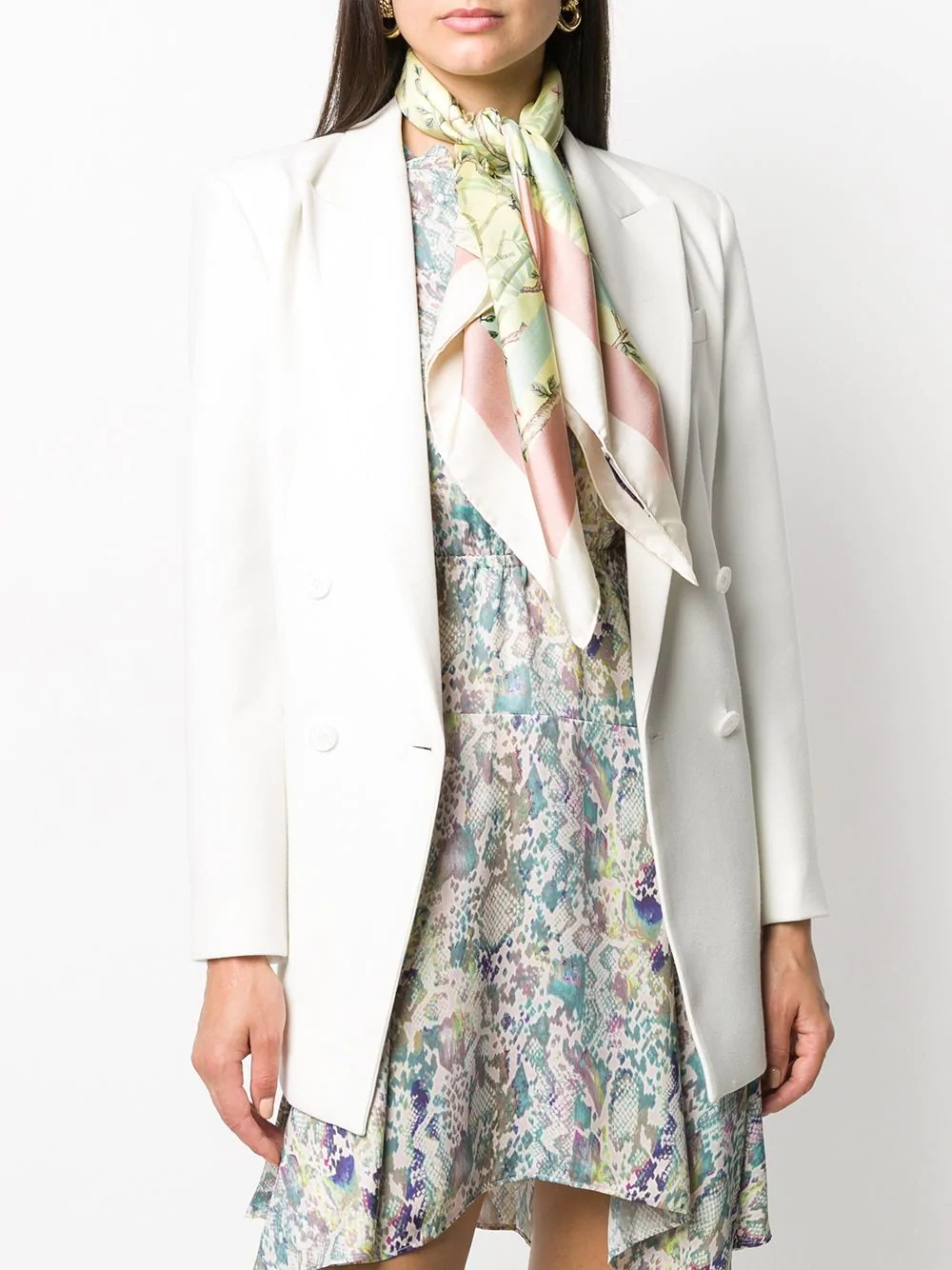 mix-print scarf - 2