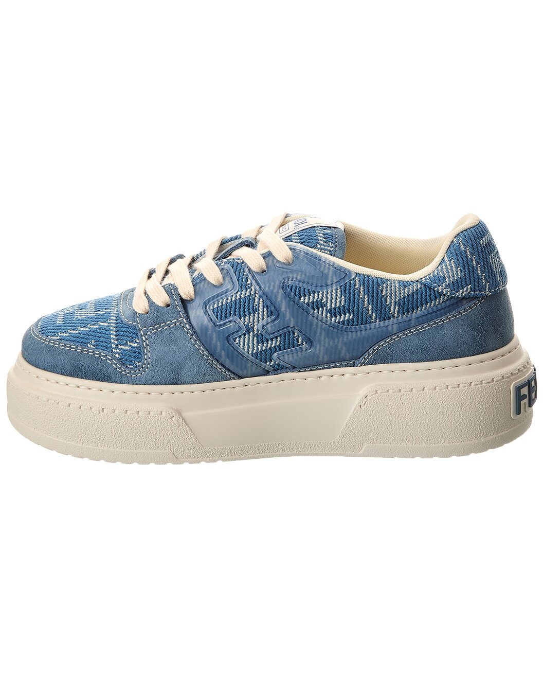 FENDI Match FF Jacquard & Suede Platform Sneaker - 2