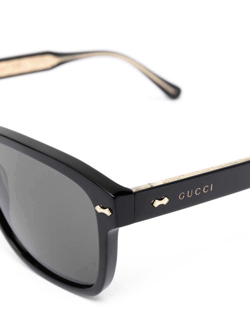 square-frame tinted sunglasses - 3