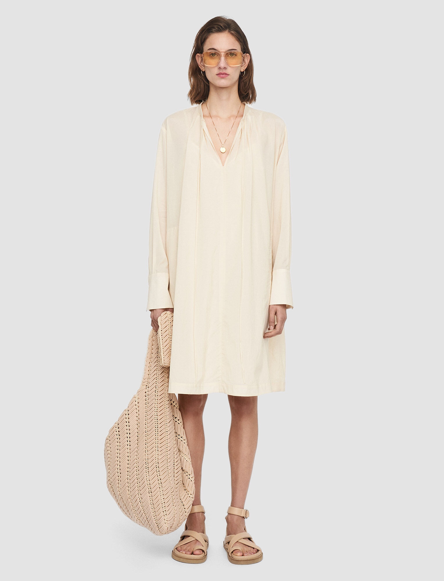 Airy Cotton Viscose Dartmouth Dress - 2